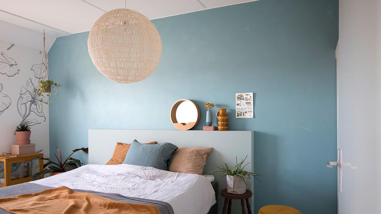 oogsten Verwachting kam Blog #2 - Krijtverf op de muur in de slaapkamer | Verf in alle kleuren voor  binnen en buiten – Flexa | Flexa